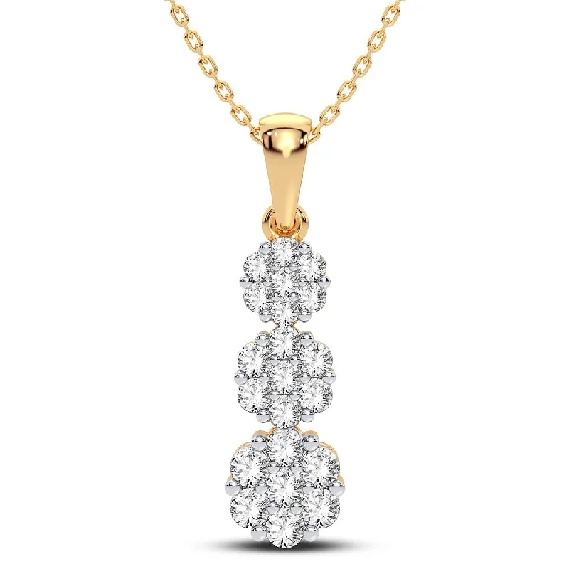 10K 0.75CT Diamond Pendant