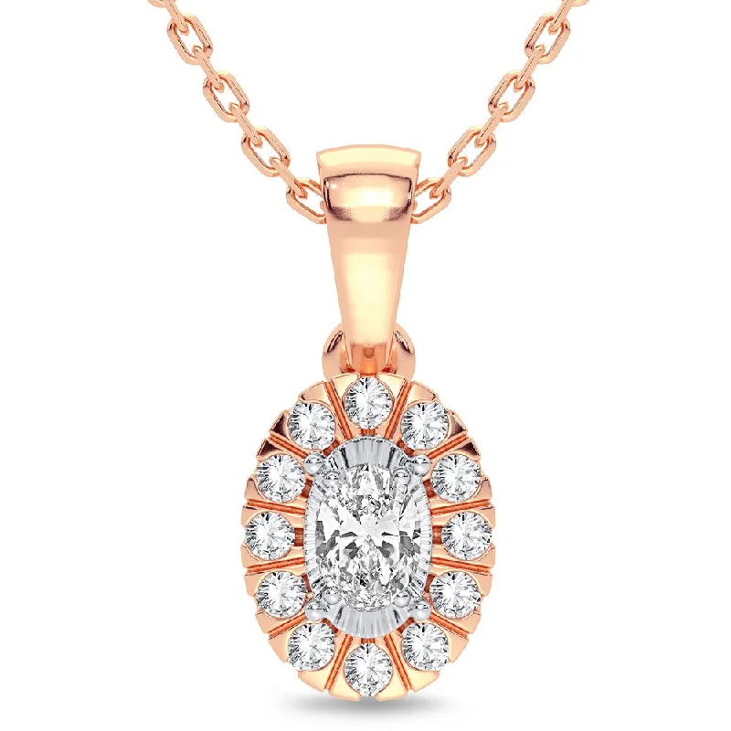 14K 0.25CT Diamond Pendant