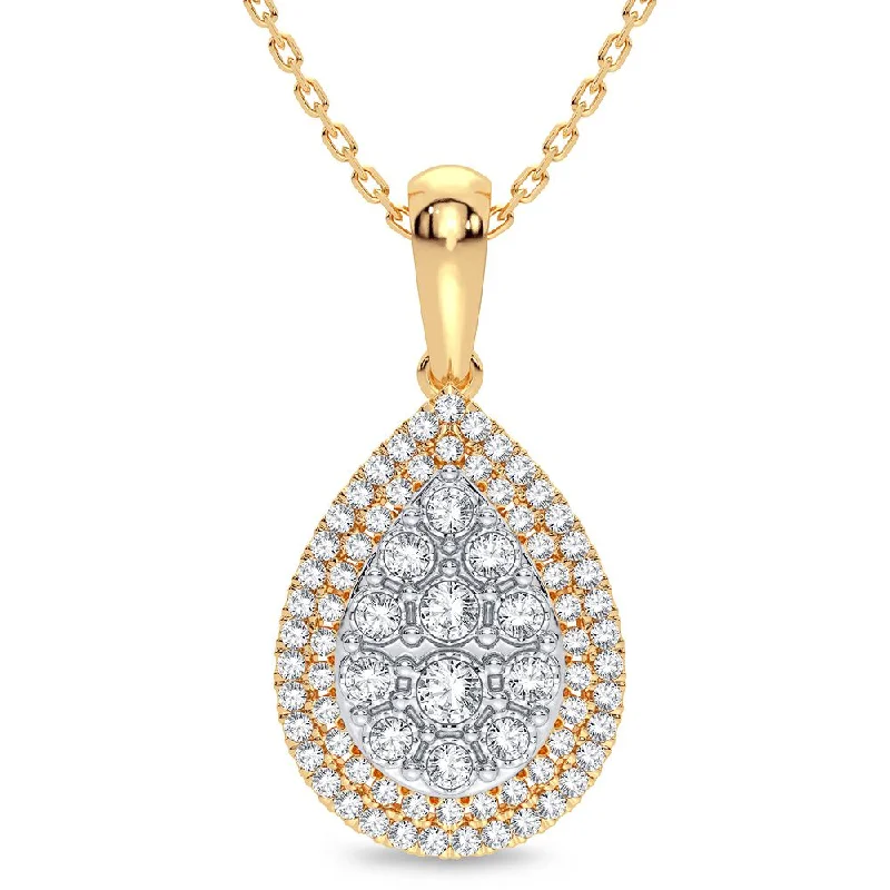 14K 0.25CT Diamond Pendant