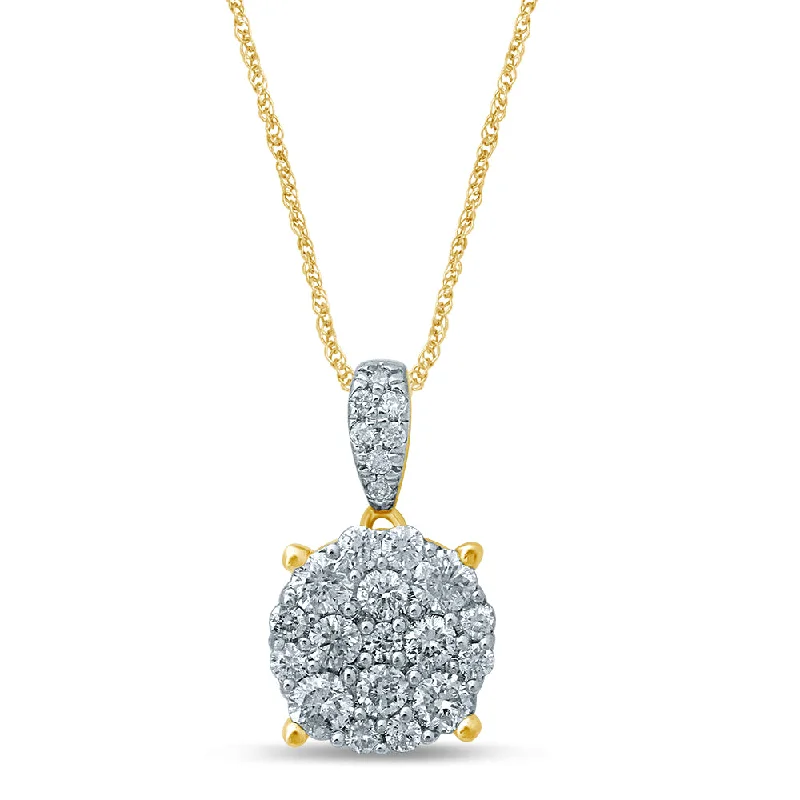 14K 0.43CT Diamond Pendant