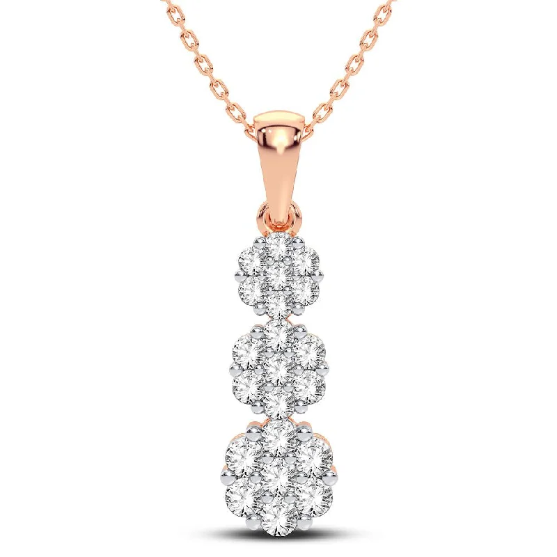 14K 0.75CT Diamond Pendant