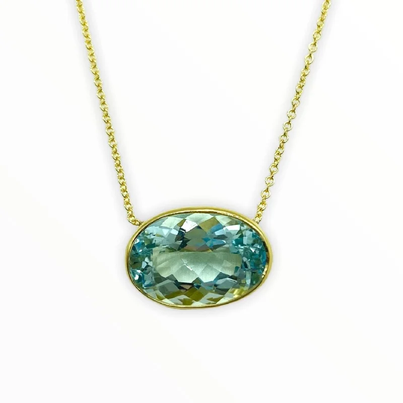 Aquamarine Divinity Necklace