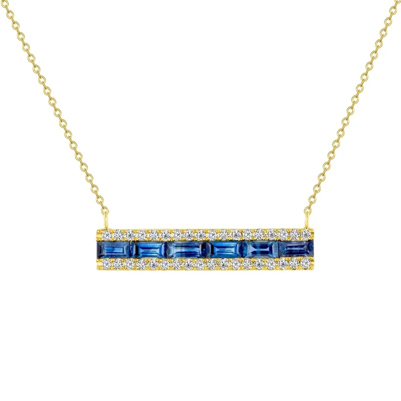 Barrette Necklace Sapphire