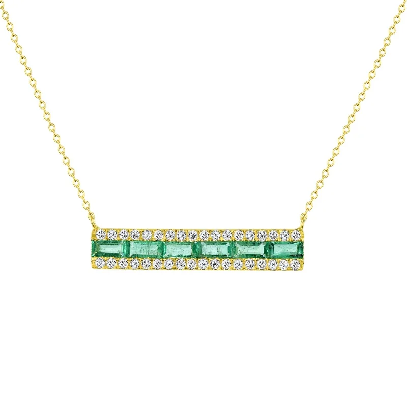 Barrette Necklace Emerald