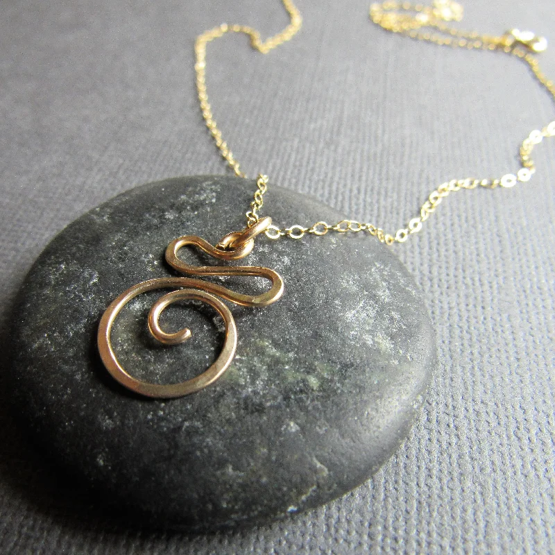 Gold Swirl Necklace