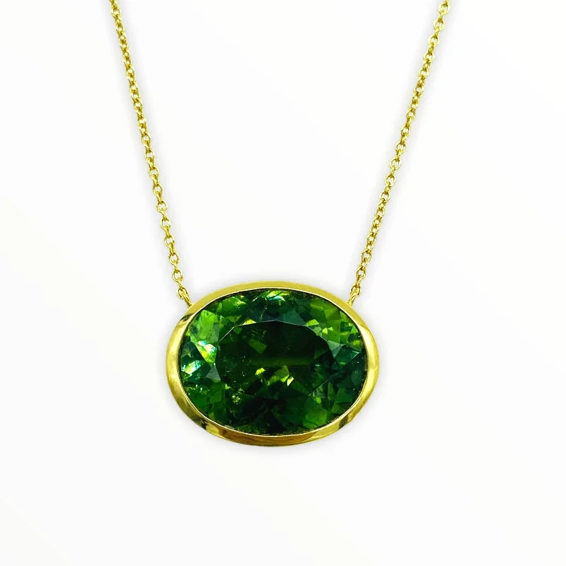 Green Tourmaline Divinity Necklace