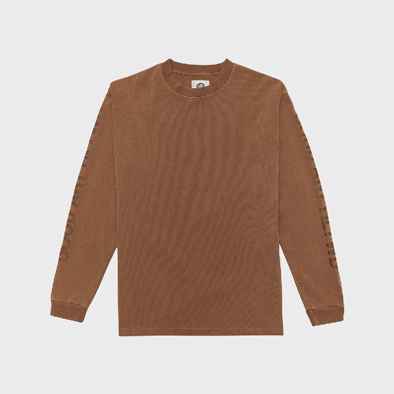 Heavyweight Long Sleeve Crew | Golden Brown