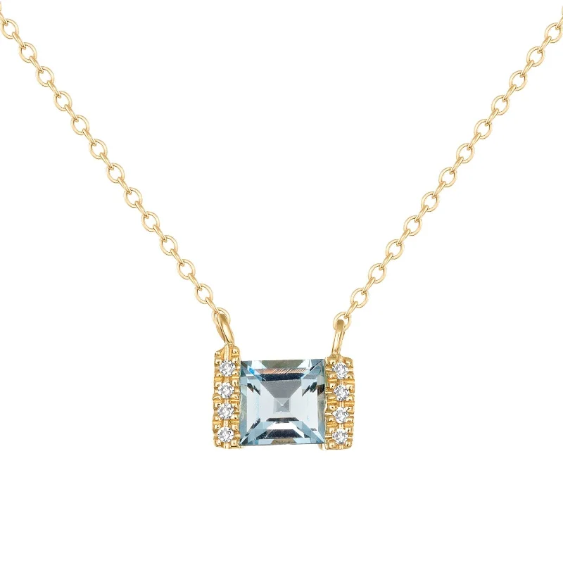 Mandy Blue Topaz Necklace