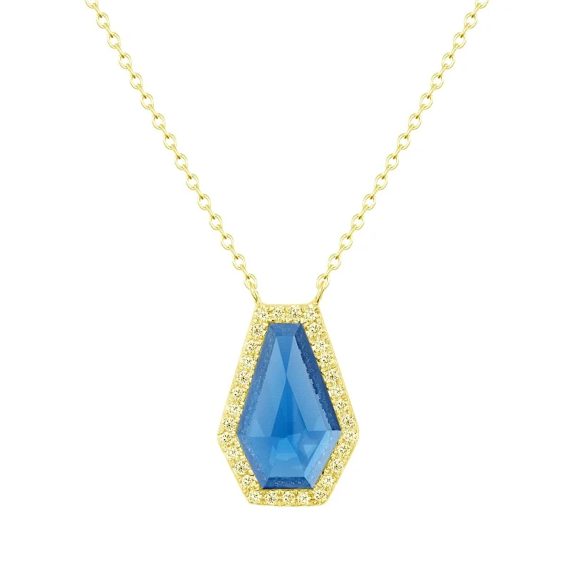 Cleopatra Blue Topaz Necklace