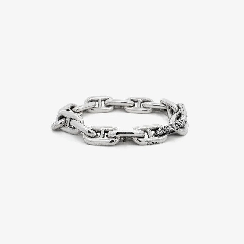 Model 22 Bracelet | White Diamond Pavé - A