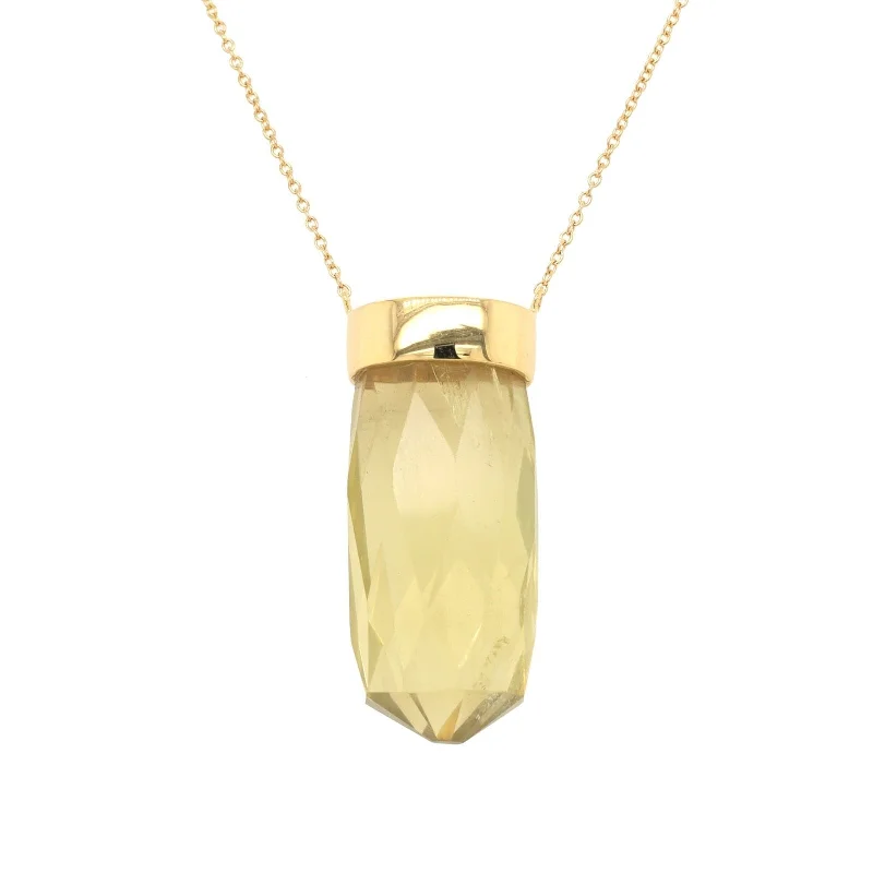 One of a Kind Citrine Point Necklace