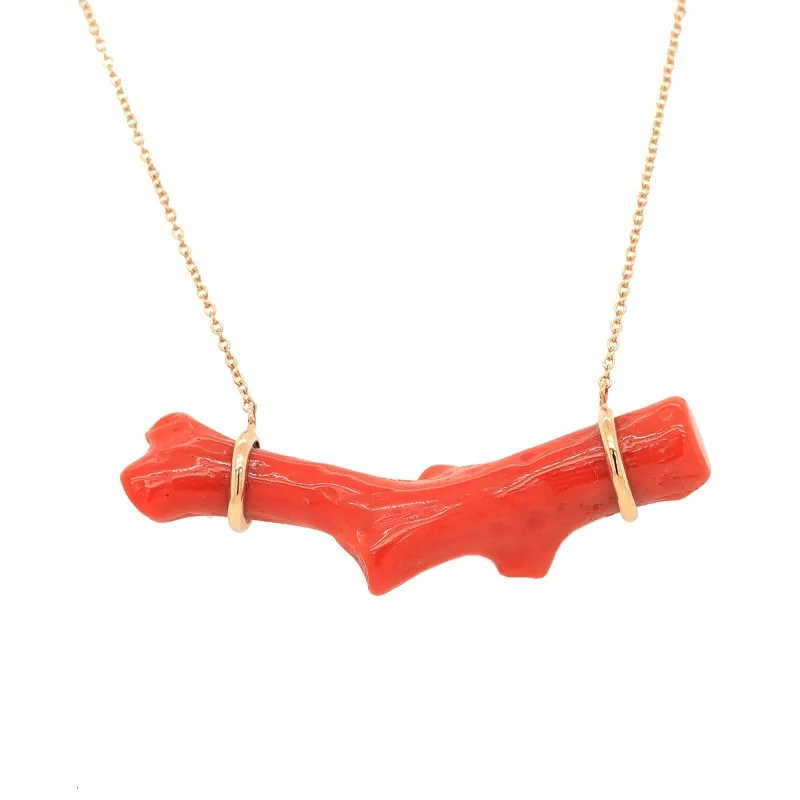 One of a Kind Red Coral Necklace