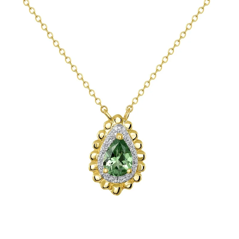 Reunion Green Garnet Necklace