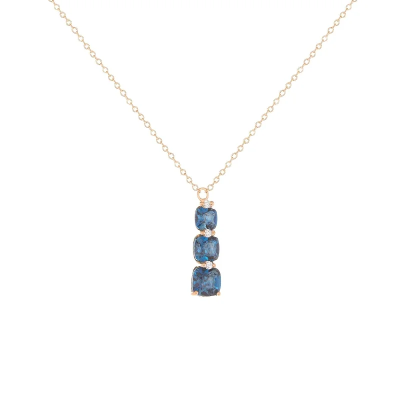 Shared London Blue Topaz Necklace