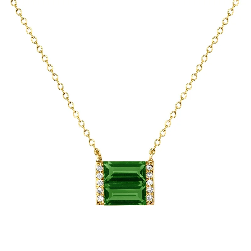 Shine Green Tourmaline Necklace