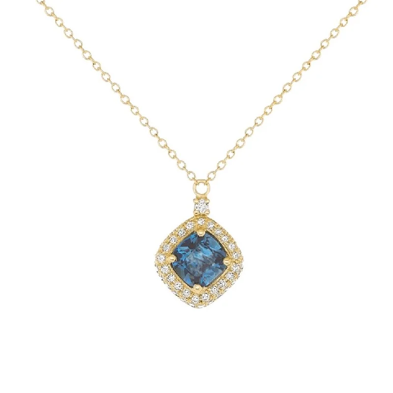 Something Blue London Blue Topaz Pendant