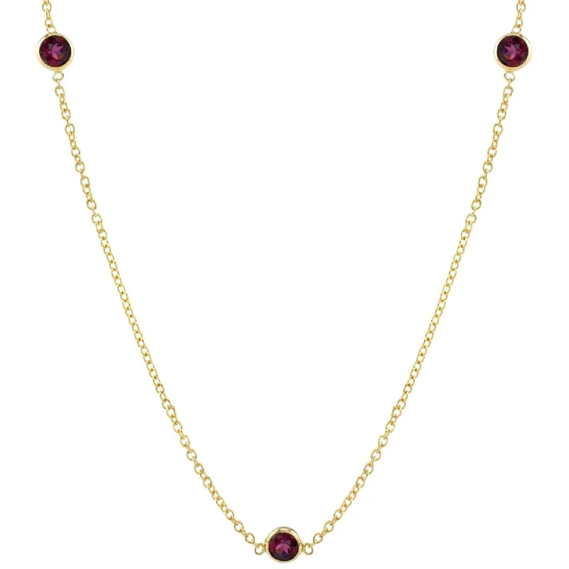 Three Ruby Necklace