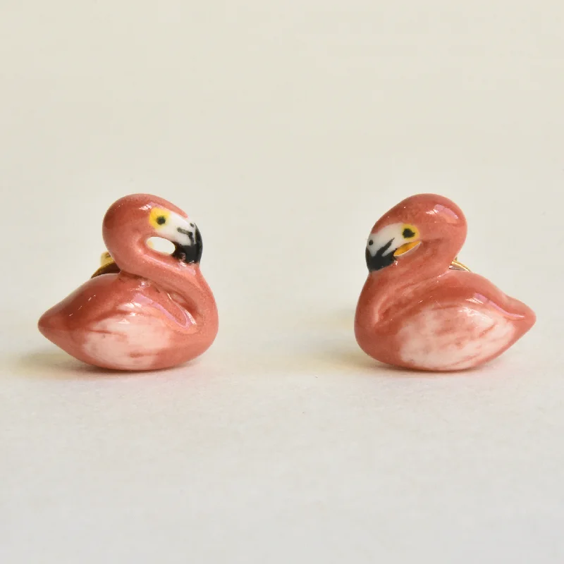 Flamingo Post Earrings