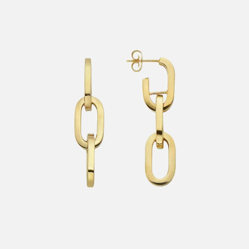 Joy Signature Link Dangle Earrings