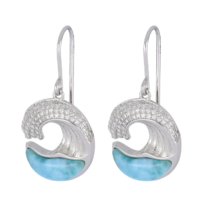 Larimar Earrings (Cubic Zirconia)