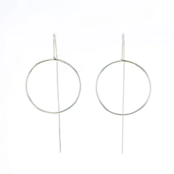 Silver Halo Earrings