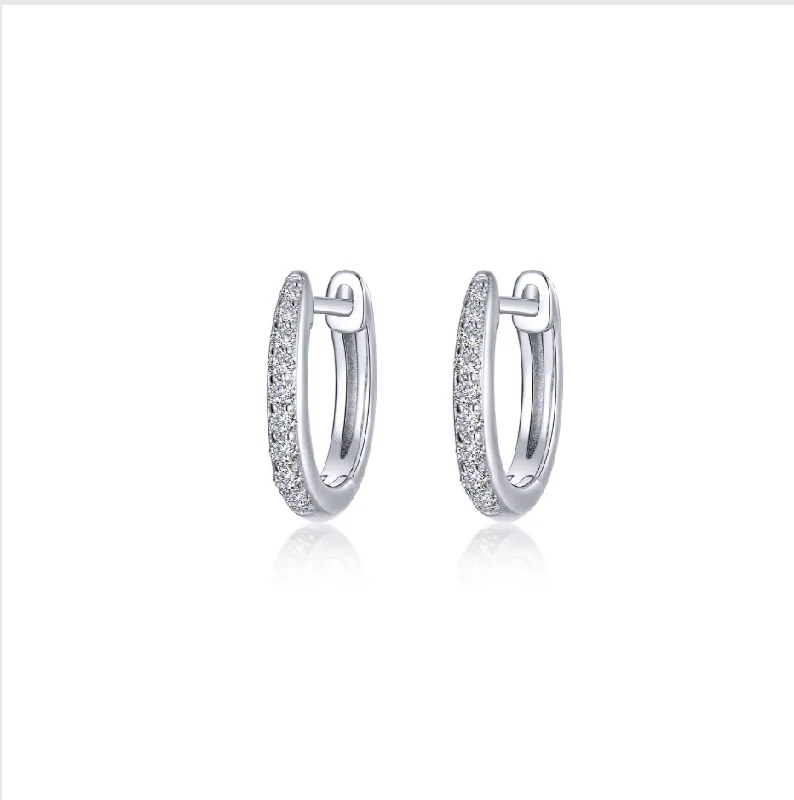 Sterling Silver 0.18ct Huggies