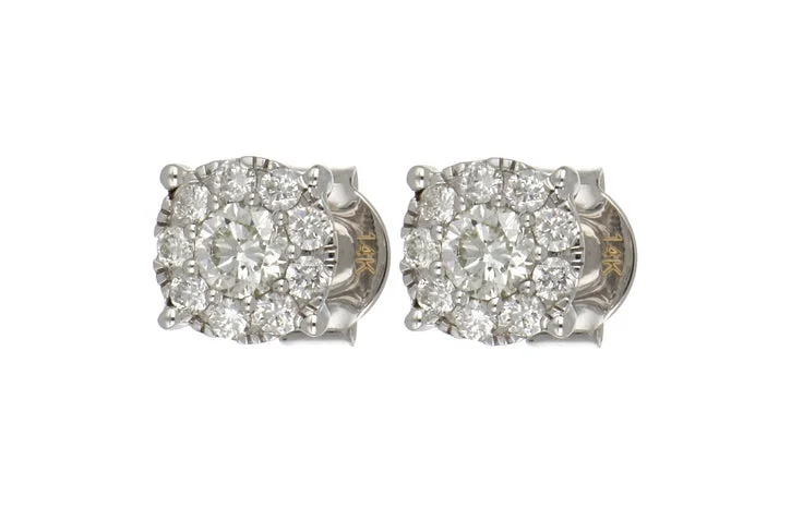 White Diamond Ladies Earrings (White Diamond 0.28 cts. White Diamond 0.28 cts.)