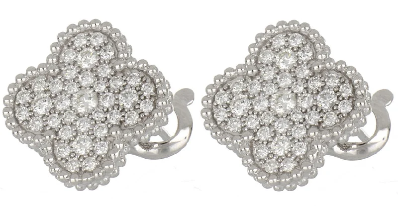 White Diamond Ladies Earrings (White Diamond 0.92 cts.)