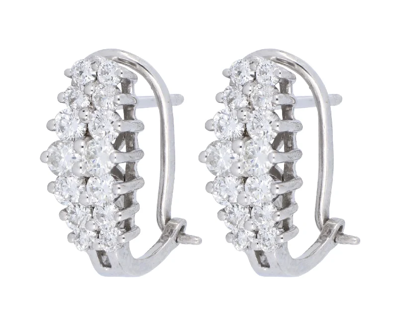 White Diamond Ladies Earrings (White Diamond 1 cts.)