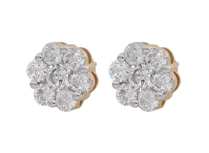 White Diamond Ladies Earrings (White Diamond 3.02 cts.)