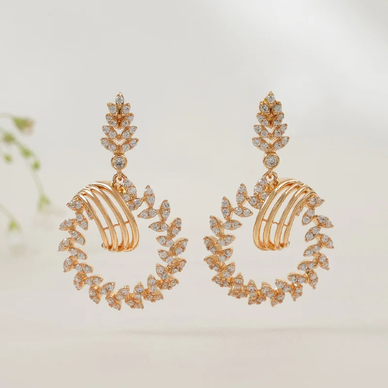 Cute diamond studded dangler earring