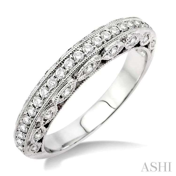 3/8 Ctw Diamond Matching Wedding Band in 14K White Gold