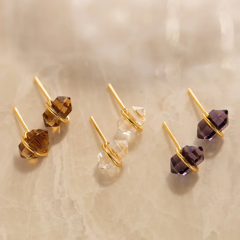 Herkimer Stud Earrings