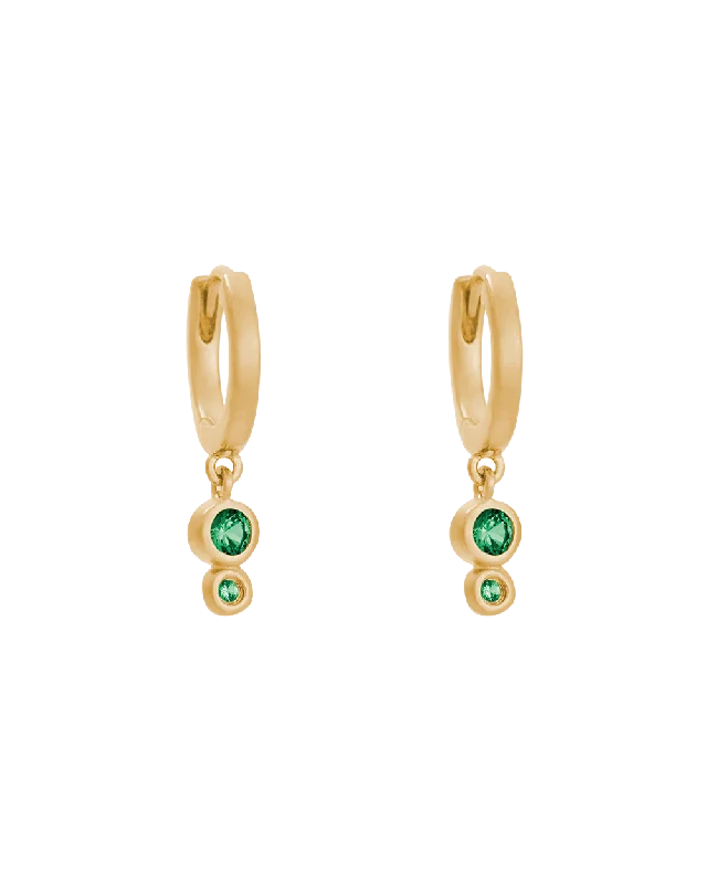 IL MARE DROPLET HOOPS (18K GOLD PLATED)