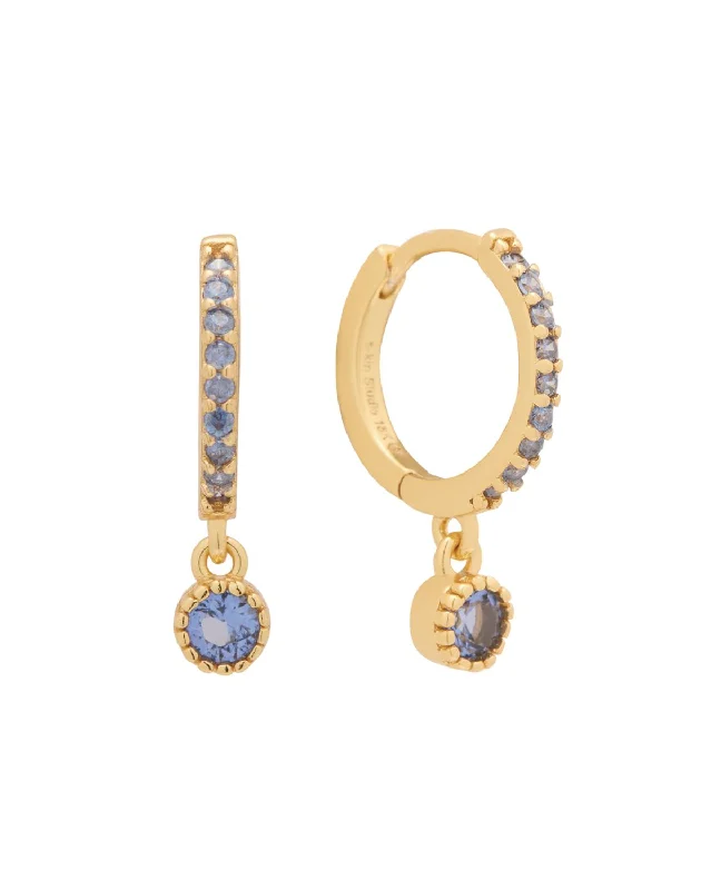 Josephine Hoops - Tanzanite CZ