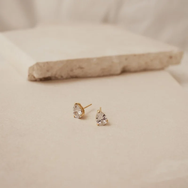 Pear Diamond Studs