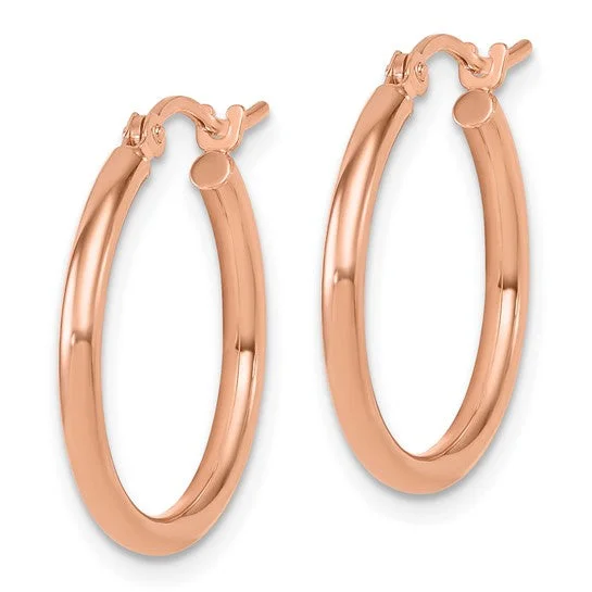 Rose Gold Hoops