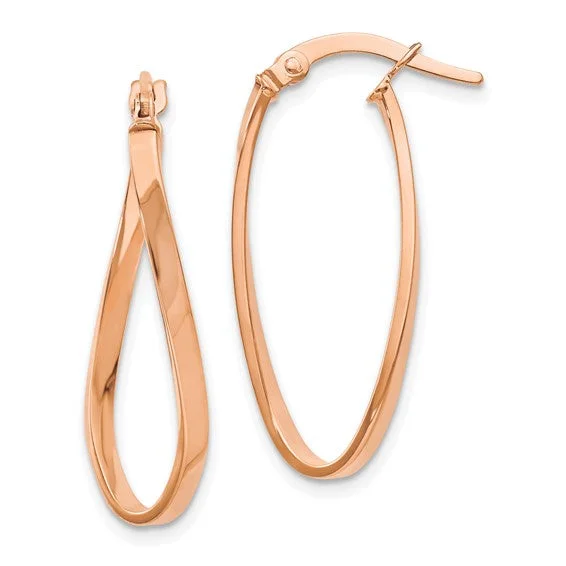 Rose Gold Hoops