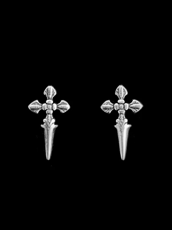 Soft Dagger Stud Earrings