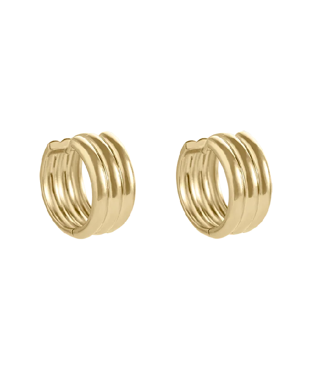 STEADFAST HOOPS (18K GOLD PLATED)