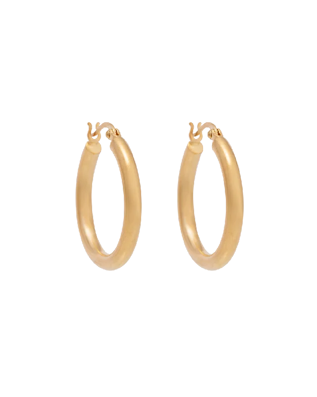 TIDAL HOOPS MEDIUM (18K GOLD PLATED)