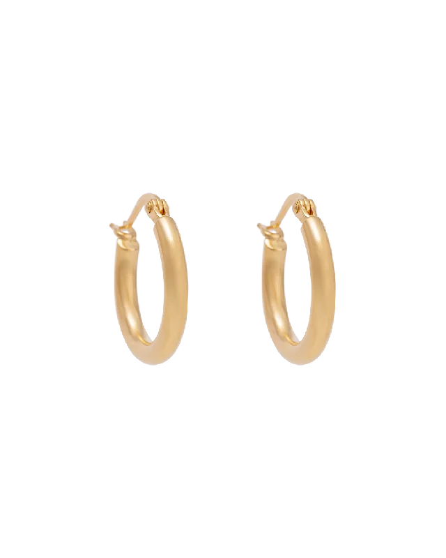 TIDAL HOOPS SMALL (18K GOLD PLATED)