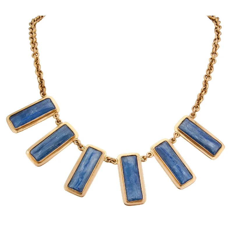 Alchemia Kyanite Necklace with Edge Detail