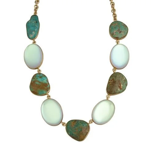 Alchemia Luminite & Campo Frio Turquoise Necklace