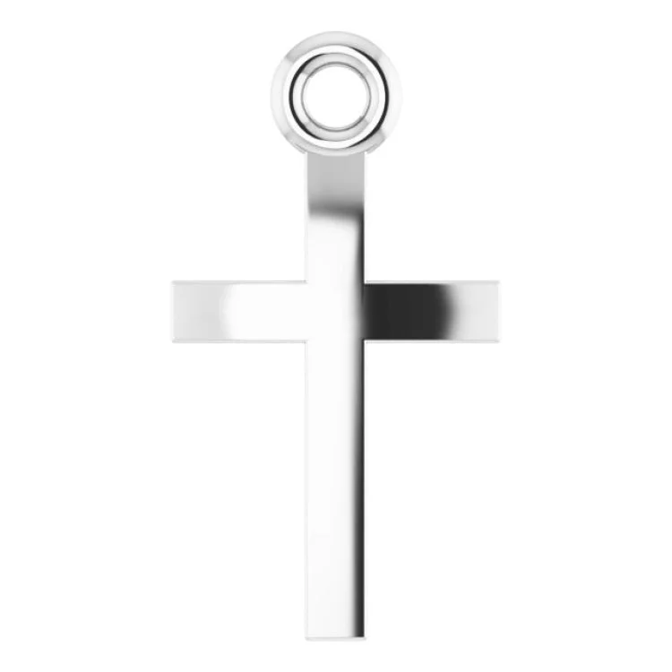 Platinum Cross 18" Necklace