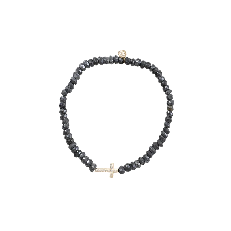 Diamond Cross Beaded Bracelet