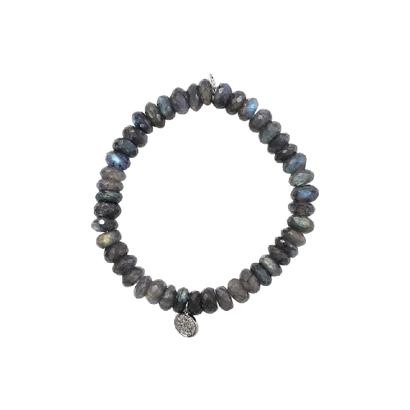 Diamond Disc Beaded Bracelet