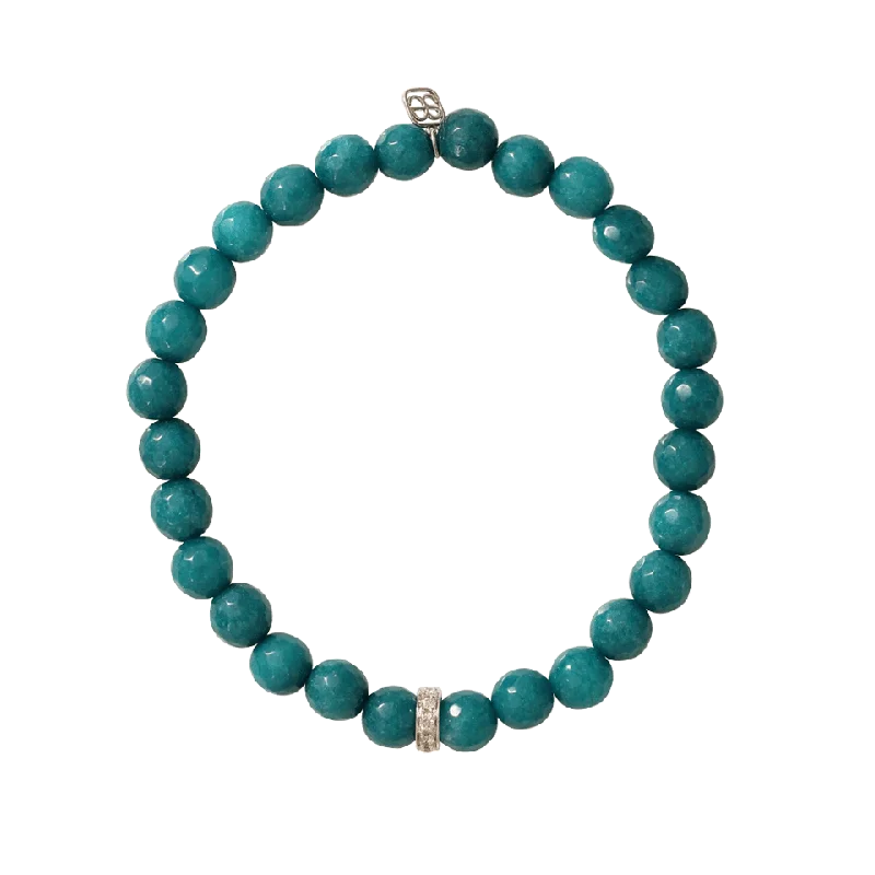 Diamond Rondelle Beaded Bracelet