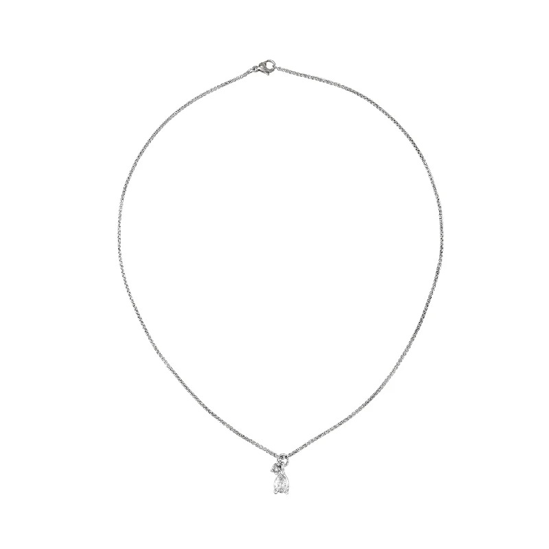 DROP ZIRCONIA NECKLACE