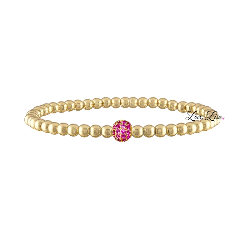 Diana Soft Color Sweet Pave 4mm Bracelet